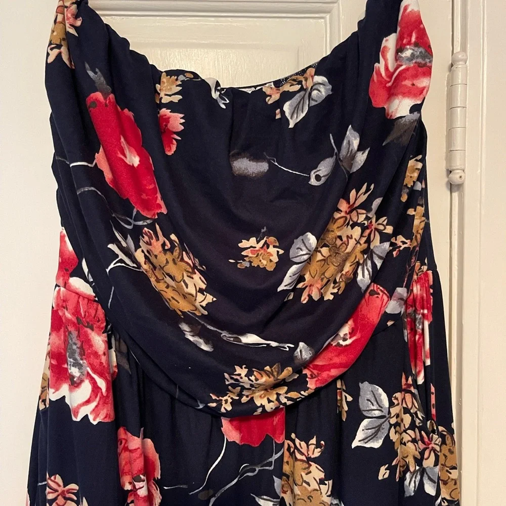 Strapless maxi dress. 2x - Picture 3 of 5